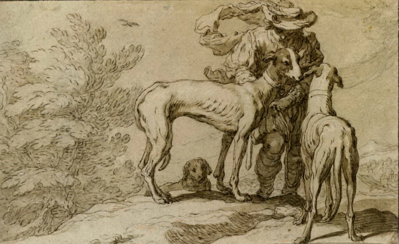 Cacciatore con cani - Szépmûvészeti Múzeum, Budapest